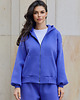 bluza z kapturem damska Bluza z kapturem PUFFA ZIP Purple Hills damska 2