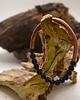 bransoletki - inne Bransoletka miedziana handmade z koralikami: turmalin 3