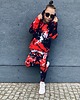 bluzy dla chłopców Bluza Zamek Chłopiec DR.CROW Marble Black Red 1