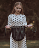 torby na ramię Marlena czarna torba z naturalnej wytrzymałej skóry od LadyBuq 6