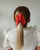 gumki do włosów Satynowa gumka satynowa scrunchie owijka frotka pomarańcz MAXI 3