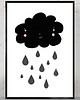 obrazy i plakaty do pokoju dziecięcego Plakat Chmurka deszczowa  2