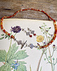 kolczyki srebrne Anemone Mandarine mini- Sztyfty- Kolekcja 70's vibe 4