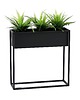kwietniki Kwietnik Metalowy CUBO 60x60cm czarny 1