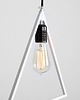 lampy wiszące Lampa wisząca geometryczna trójkąt Triam - biała czarna 4