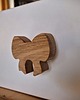 gałki do mebli Drewniane gałki do mebli, z drewna, kokardka dąb 7