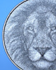 obrazy Lew Lion Znak Zodiaku  - Fotorealistyczny  unikalny Obraz z Nici String Art 60cm 2