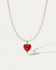 bransoletki - inne Perłowy naszyjnik z czerwonym sercem Paraiso Amorina 1
