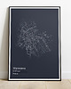 plakaty Plakat Mapa minimalistyczna - Warszawa 1