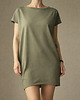 sukienki midi damskie Sukienka tshirt oversize Oliwkowa 2