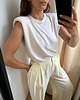 bluza bez kaptura damska Top Noble ecru len 3
