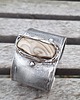 bransoletki wire wrapping Krzemień w gniazdku - bransoletka na zamówienie 4