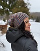 czapki damskie Kolorowa duża czapka beanie z wełną i alpaką 3