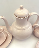 filiżanki Różowy porcelanowy serwis Hutschenreuther Hohenberg, Niemcy, lata 60. 5