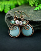 kolczyki wire wrapping Kolczyki z amazonitem 7