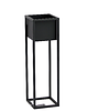 kwietniki Kwietnik Metalowy CUBO 70cm czarny 2
