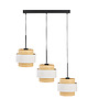 lampy wiszące 3-punktowa lampa wisząca nad stół w stylu boho BORNEO BOHO 6