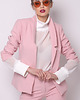 marynarki damskie Pudrowo różowa marynarka SZALOWA 2
