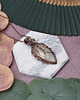 wisiory Miedziany wisiorek wire wrapping z kwarcem z czarnym rutylem #466 3