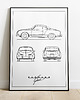 plakaty Plakat Legendy Motoryzacji - Karmann Ghia 1