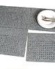 podkładki do kuchni podkładki w kropki 40x30 poziom 4szt szare 4