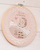 obrazy i plakaty do pokoju dziecięcego Haftowana personalizowana metryczka, pamiątka narodzin w oprawie 20 cm 3