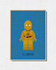 obrazy i plakaty do pokoju dziecięcego Lego Star Wars "C-3PO" 1