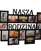 ramki na zdjęcia Multirama ramka na zdjęcia z napisem  Nasza Rodzina mdf 14 zdjęć 1