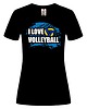 t-shirt damskie Koszulka damska organiczna I LOVE VOLLEYBALL 1