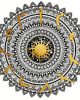 grafiki i ilustracje Mandala nr 47, Surya Namaskar 1