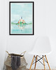 plakaty Jezioro Bled Słowenia - vintage plakat art giclee 6