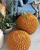 pufy do siedzenia Puf miodowy bawełniany okrągły handmade 4
