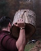 biżuteria męska Skórzana bransoleta z runą, Wikińska Bransoletka nordycka z koralikiem 1