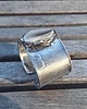bransoletki wire wrapping Krzemień pasiasty i perła - bransoletka regulowana 3