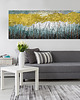 obrazy Grafika na płotnie pejzaż, las- 150x60cm 1