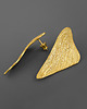 kolczyki pozłacane Abstrakcyjne kolczyki pozłacane skrzydła 7