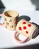 kubki Ceramiczny kubek w maliny 300 ml 1