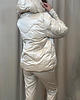 kurtki damskie Kurtka zimowa puchowa Beige 5