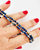bransoletki z kamieni naturalnych Bransoletka LAPIS LAZULI z perłą i zawieszką 6