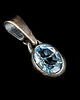 wisiory Minima- topaz w czerni srebra 1