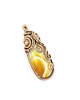 wisiory Wisiorek z żółtym agatem  wire wrapping 7