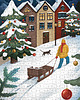 puzzle dla dzieci Puzzle 500 Snowy Night by Małgorzata Zych w papierowym woreczku 1