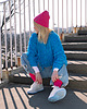 skarpetki damskie Różowe skarpetki, kolorowe skarpetki BASIC - RASPBERRY OBSESSION 2
