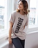 t-shirt damskie T-shirt Voila Lazy Days Krem 3