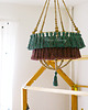 lampy wiszące Boho Lampa Abażur z Chwostami-Katja Zielona śliwka 1