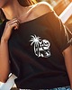t-shirt damskie Czarna koszulka przed Tobą wszystko 2