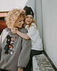 bluza bez kaptura damska Bluza oversize Robot Teddy dla mamy i taty 1
