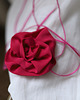 chokery Fuksjowy choker róża 1