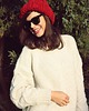 czapki damskie Czapka handmade beanie z wełną merino bulky 1