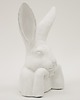 ozdoby wielkanocne Figurka popiersie królika 37x21x17 cm TORACE-2 biały 2